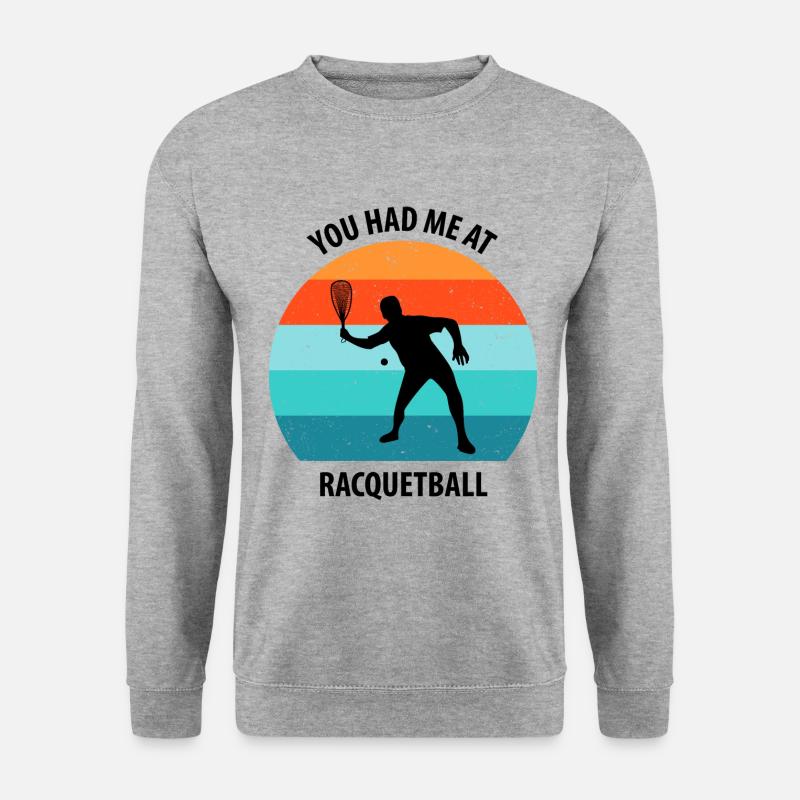 Racqueetball - Unisex Pullover - Weißgrau meliert