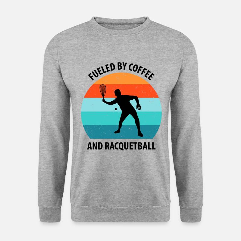 Racqueetball - Unisex Pullover - Weißgrau meliert
