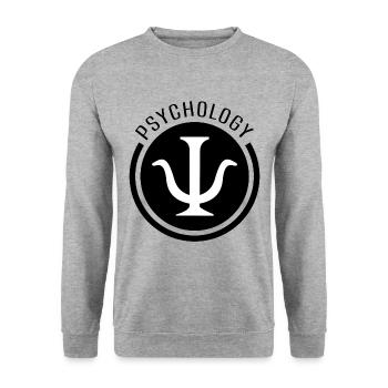 Psychology Student Psychologist Psychology Symbol - Unisex Sweatshirt - salt & pepper - Front - Alina (178cm) & Michal (187cm)