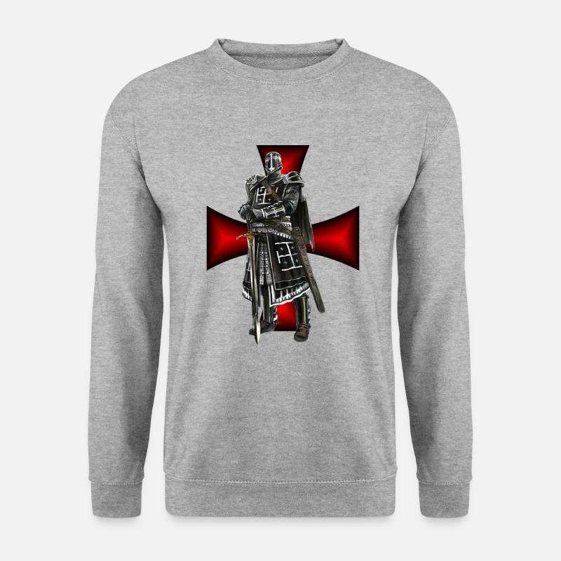 Crusader Medieval Design - Unisex Sweatshirt - salt & pepper