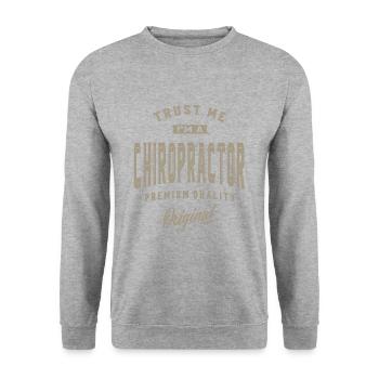 Je suis un chiropraticien - Sweat-shirt Unisexe - gris chiné - Devant - Alina (178cm) & Michal (187cm)