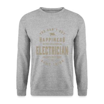 Électricien - Sweat-shirt Unisexe - gris chiné - Devant - Alina (178cm) & Michal (187cm)