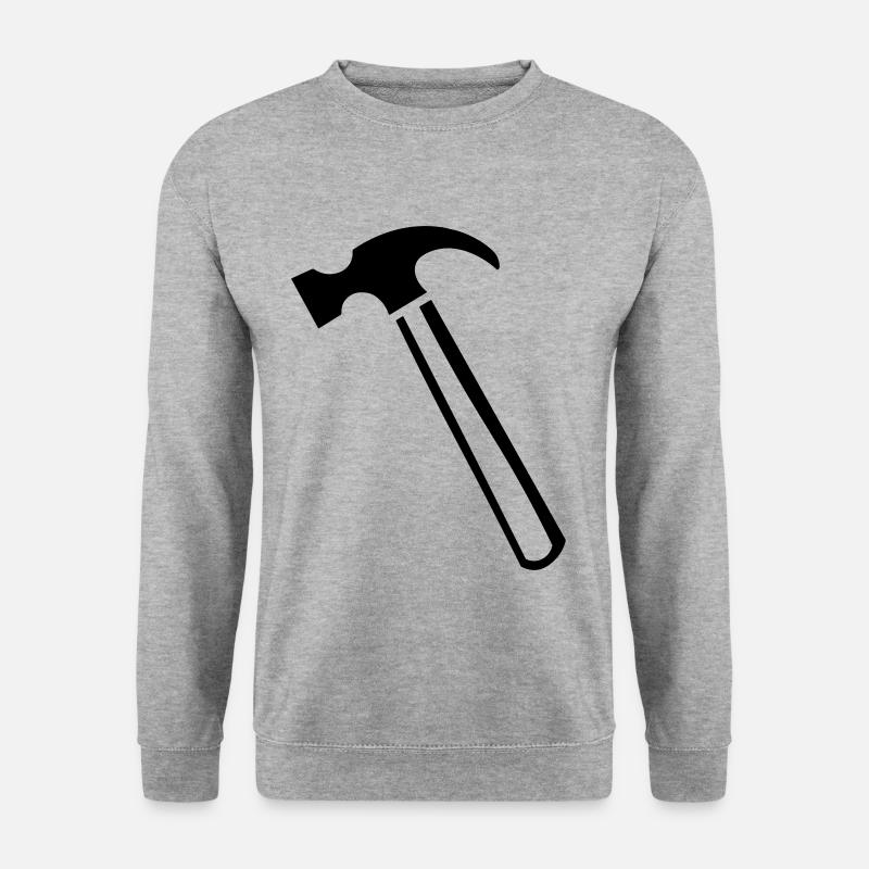 Idée cadeau outil marteau - Sweat-shirt Unisexe - gris chiné