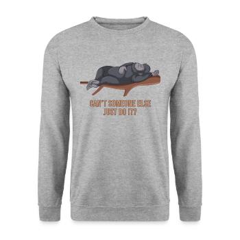Gorilla Funny Animals - Sweat-shirt Unisexe - gris chiné - Devant - Alina (178cm) & Michal (187cm)