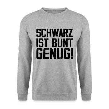Colorful Blackness - Unisex Sweatshirt - salt & pepper - Front - Alina (178cm) & Michal (187cm)