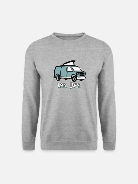 VAN LIFE VANLIFER NOMADS - Sweat-shirt Unisexe - gris chiné