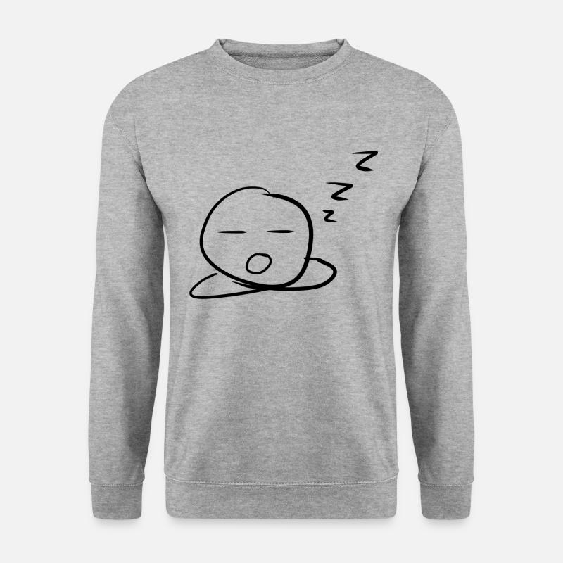 Langeweile langweilig - Unisex Pullover - Weißgrau meliert