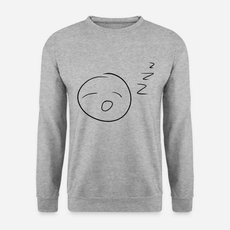 Langeweile langweilig - Unisex Pullover - Weißgrau meliert