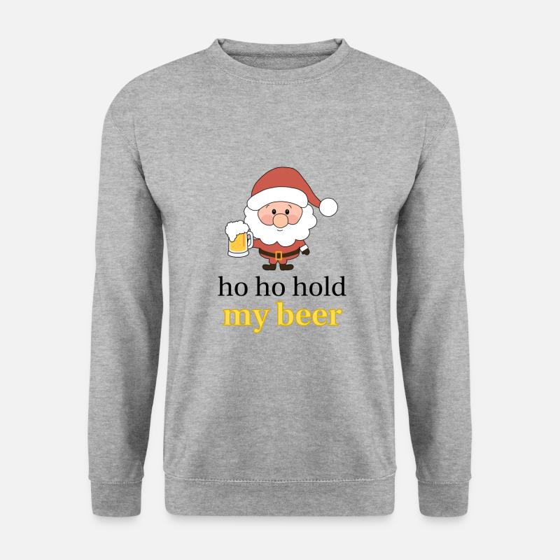 Santa - Unisex Pullover - Weißgrau meliert