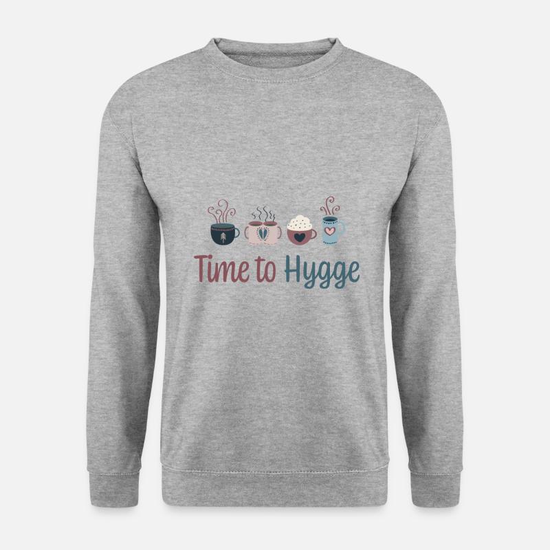 Time to Hygge - Unisex Pullover - Weißgrau meliert