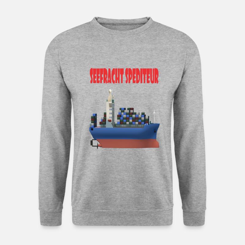 Spediteur - Unisex Pullover - Weißgrau meliert