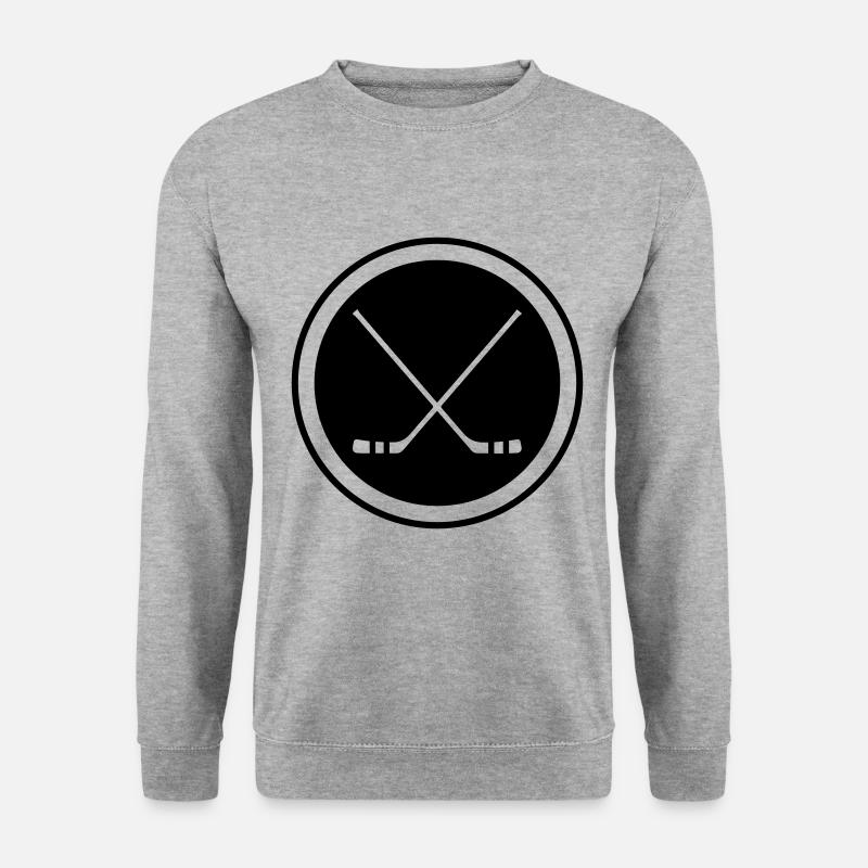 Ishockeystave - Unisex sweater - hvidgrå meleret