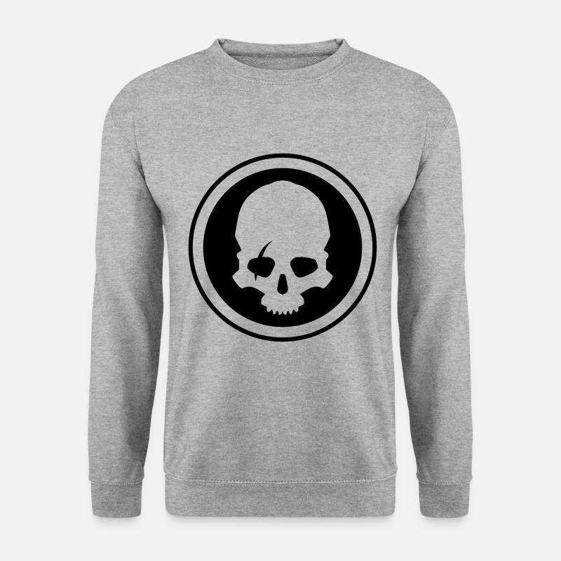 Skeleton skull - Unisex Sweatshirt - salt & pepper
