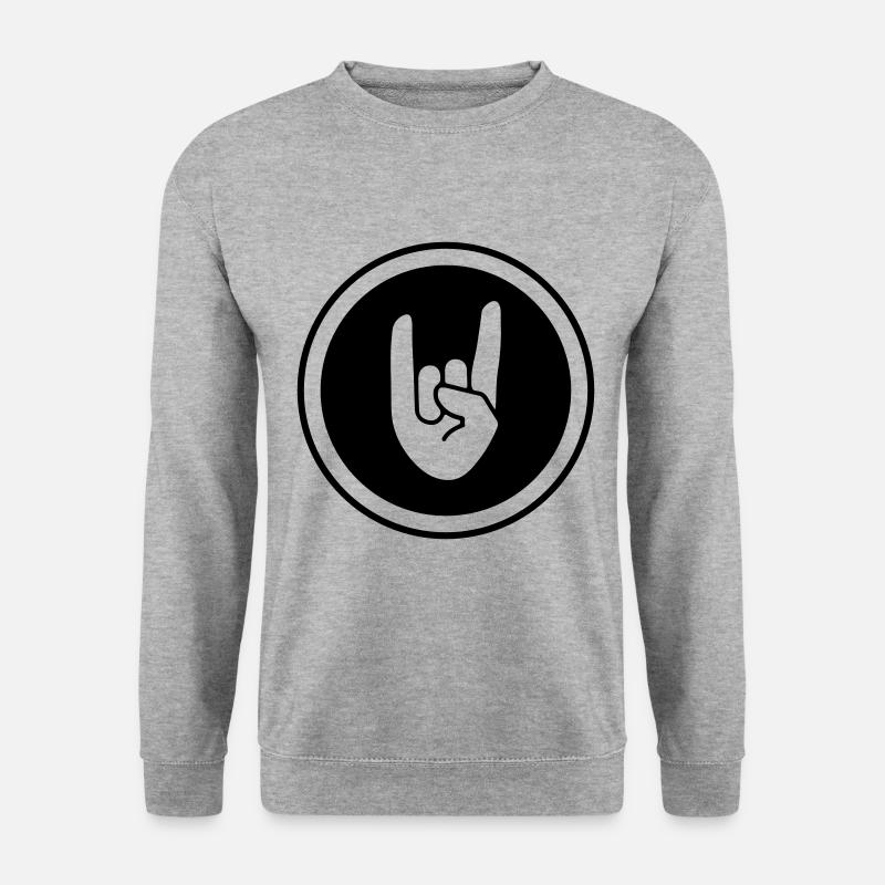Party Hand Symbol - Unisex Sweatshirt - salt & pepper