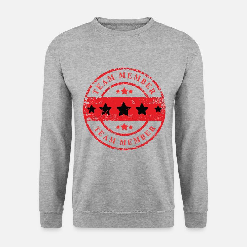 Team Member Stamp - Unisex Sweatshirt - salt & pepper