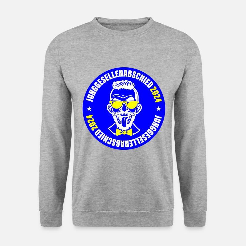 Junggesellenabschied 2024 - Unisex Pullover - Weißgrau meliert