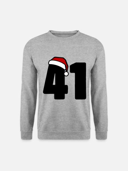 41 Numéro Noël - Sweat-shirt Unisexe - gris chiné