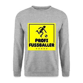 Professional Soccer - Unisex Sweatshirt - salt & pepper - Front - Alina (178cm) & Michal (187cm)
