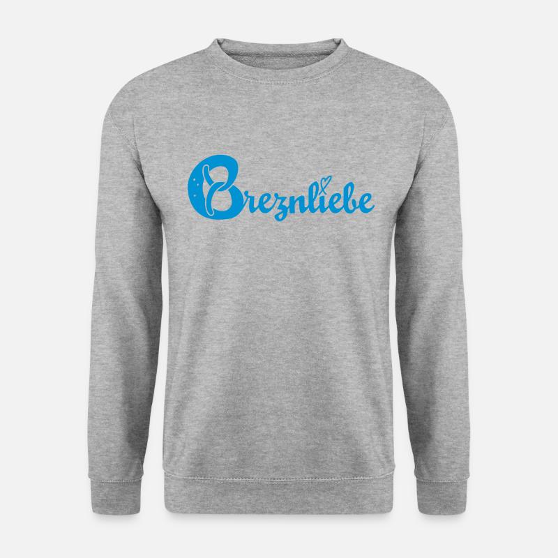Breznliebe für München! - Unisex Pullover - Weißgrau meliert