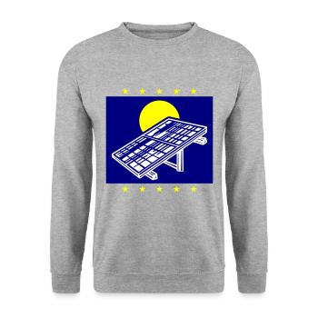 Système photovoltaïque Énergie solaire - Sweat-shirt Unisexe - gris chiné - Devant - Alina (178cm) & Michal (187cm)