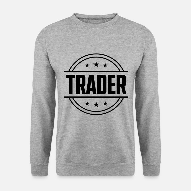 Trader Beruf - Unisex Pullover - Weißgrau meliert
