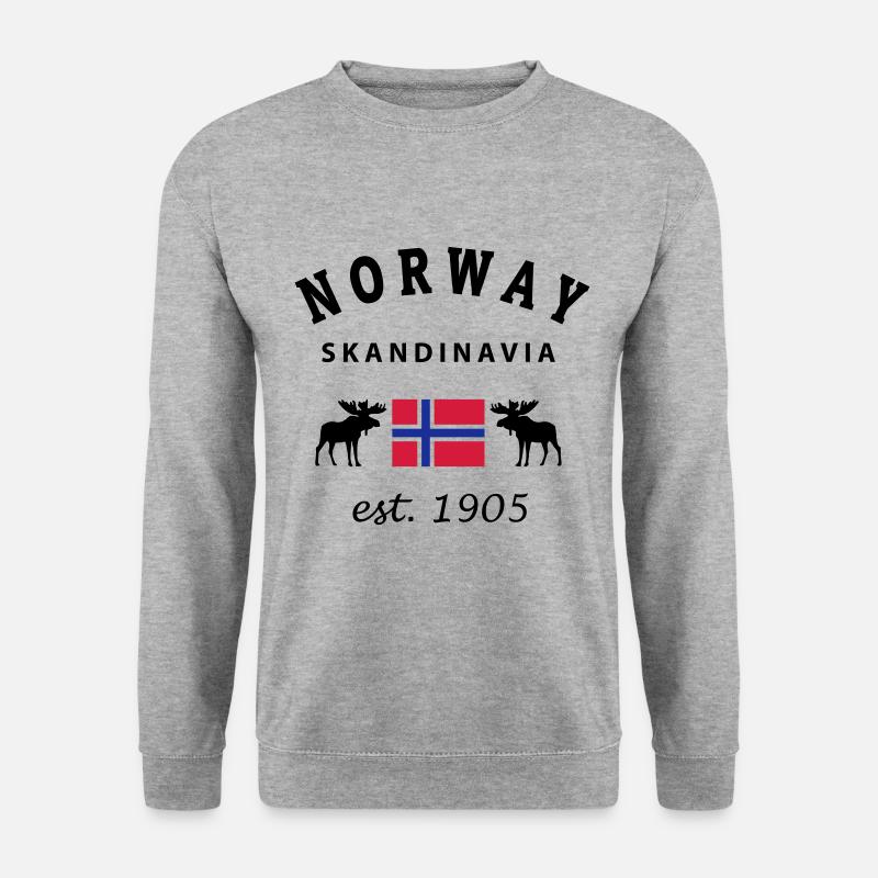 Norway Design - Sweat-shirt Unisexe - gris chiné