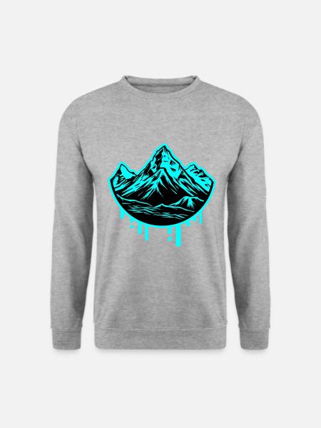 Berge Symbol Mountains - Unisex Sweatshirt - salt & pepper