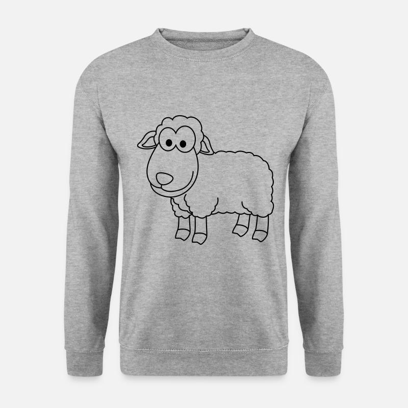 Sheep Comic Animal - Unisex Sweatshirt - salt & pepper