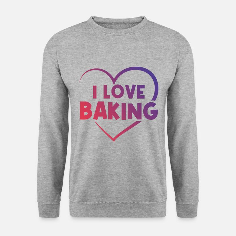 I love baking - Unisex Sweatshirt - salt & pepper