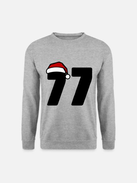 77 Numéro Noël - Sweat-shirt Unisexe - gris chiné