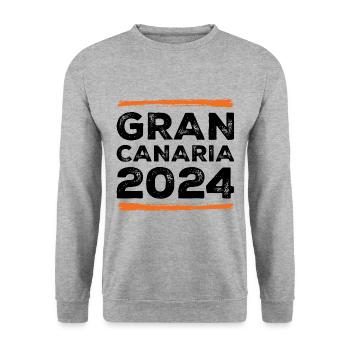 Devis Gran Canaria 2024 - Sweat-shirt Unisexe - gris chiné - Devant - Alina (178cm) & Michal (187cm)