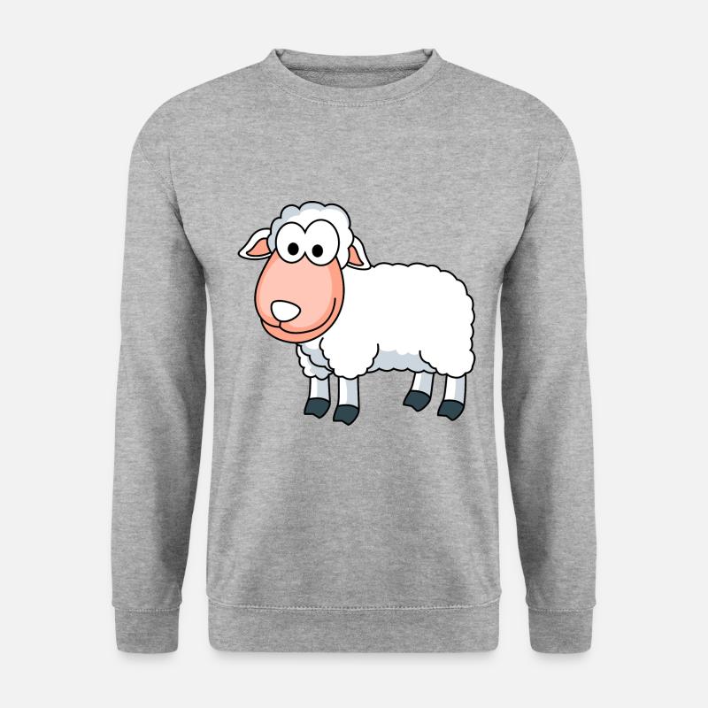 Sheep Comic Animal - Unisex Sweatshirt - salt & pepper