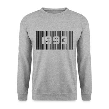 Année de naissance Anniversaire Born In - Fabriqué en 1993 - Sweat-shirt Unisexe - gris chiné - Devant - Alina (178cm) & Michal (187cm)
