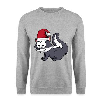 Stinker Comic Christmas - Unisex Sweatshirt - salt & pepper - Front - Alina (178cm) & Michal (187cm)