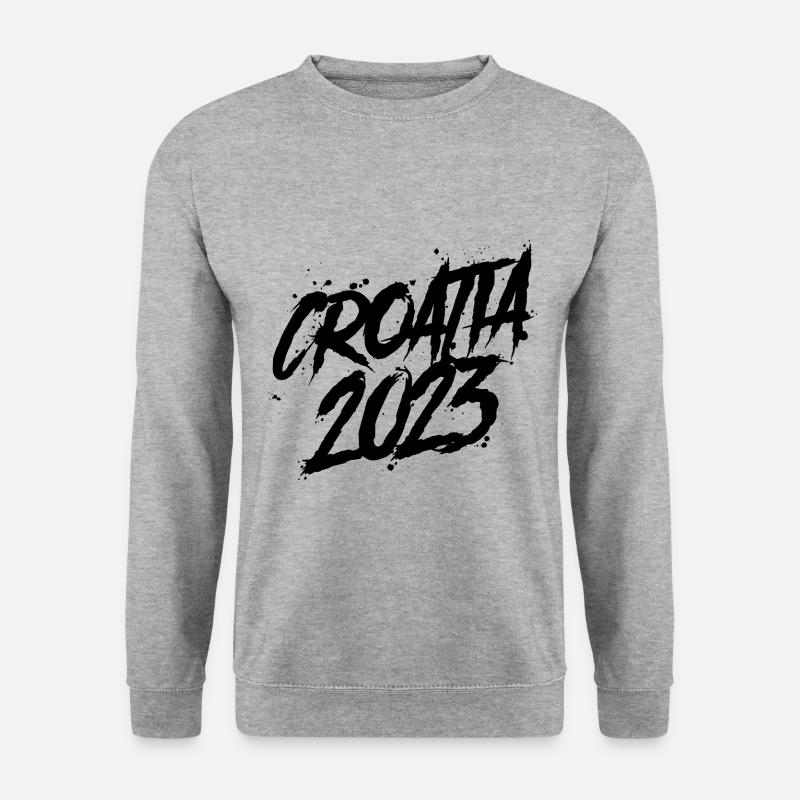 Croatia 2023 - Unisex Pullover - Weißgrau meliert
