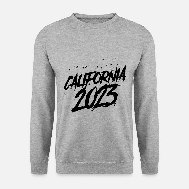 California 2023 - Unisex Pullover - Weißgrau meliert