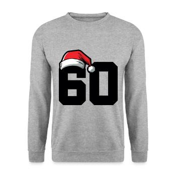 60 Numéro de Noël - Sweat-shirt Unisexe - gris chiné - Devant - Alina (178cm) & Michal (187cm)