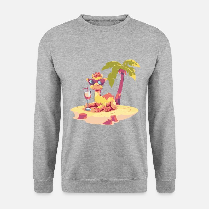 Camel Summer Beach Vacation - Unisex Sweatshirt - salt & pepper
