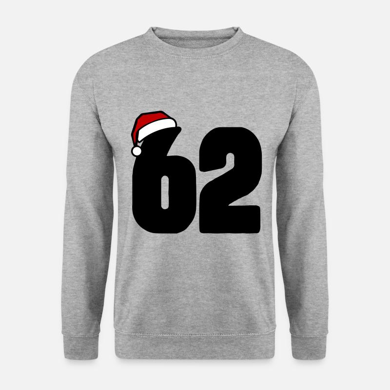62 Numéro Noël - Sweat-shirt Unisexe - gris chiné