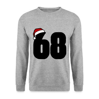 68 Numéro Noël - Sweat-shirt Unisexe - gris chiné - Devant - Alina (178cm) & Michal (187cm)