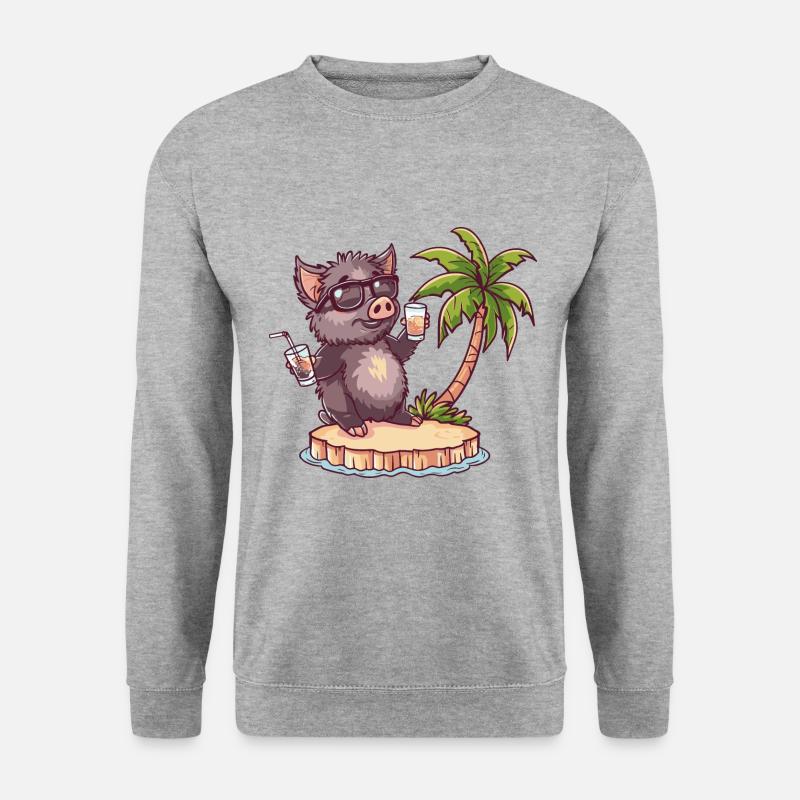 Pig Summer Wild Boar - Unisex Sweatshirt - salt & pepper