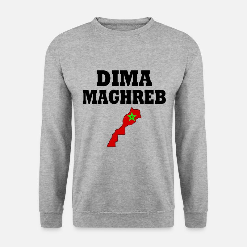 Dima maghreb - Unisex Pullover - Weißgrau meliert