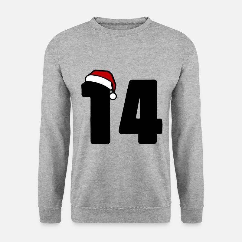 14 Numéro de Noël - Sweat-shirt Unisexe - gris chiné