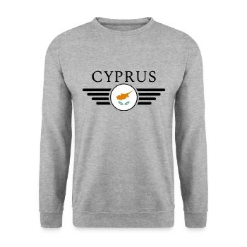 T-shirt de style chypriote - Sweat-shirt Unisexe - gris chiné - Devant - Alina (178cm) & Michal (187cm)