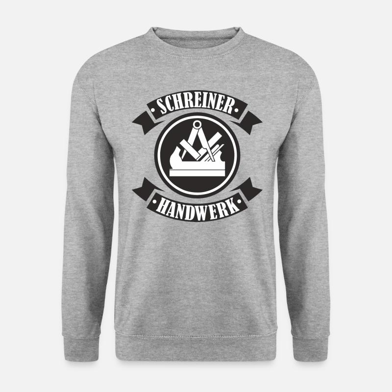 SCHREINER HANDWERK - Unisex Pullover - Weißgrau meliert