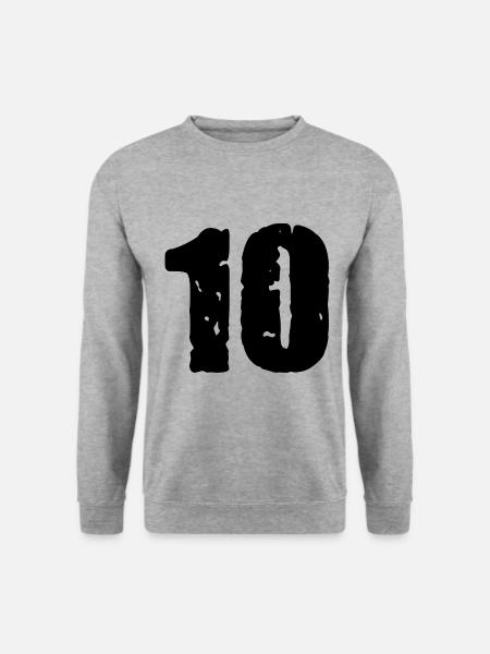 10 number jersey - Unisex Sweatshirt - salt & pepper