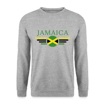 Jamaïque - Sweat-shirt Unisexe - gris chiné - Devant - Alina (178cm) & Michal (187cm)