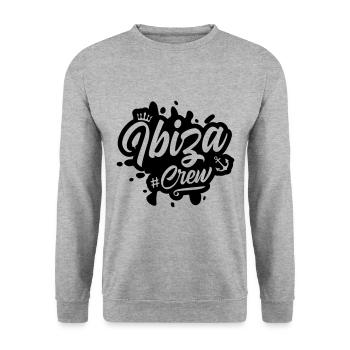 Ibiza Crew - Unisex Sweatshirt - salt & pepper - Front - Alina (178cm) & Michal (187cm)