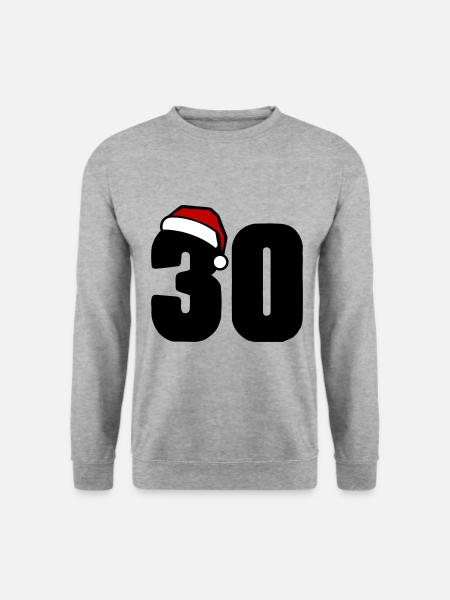 30 Numéro Noël - Sweat-shirt Unisexe - gris chiné