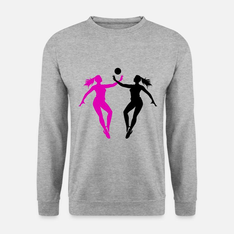 Volleyball Player Silhouette - Unisex Sweatshirt - salt & pepper